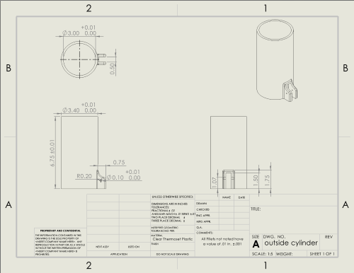 outside cylinder